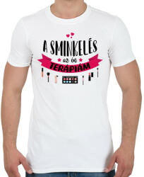 printfashion A sminkelés az én terápiám - Férfi póló - Fehér (8469863)