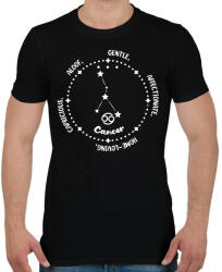 printfashion Rák tulajdonságok - Férfi póló - Fekete (8527197)