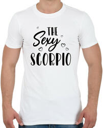 printfashion A sexy skorpió - Férfi póló - Fehér (8519584)