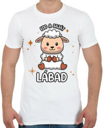 printfashion Edd a saját lábad - Férfi póló - Fehér (8150059)