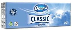 Ooops! OOOPS Papír zsebkendő, 3 rétegű, 10x10 db, OOOPS "Classic", sensitive (KPC30101160)