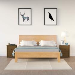 vidaXL Noptiere, 2 buc, maro miere, 50x35x61, 5 cm, lemn masiv de pin (813686)