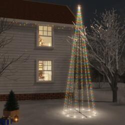 vidaXL Brad de Crăciun conic, 1134 LED-uri, multicolor, 230x800 cm (343501) - vidaxl