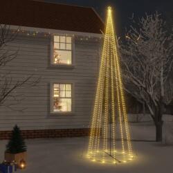 vidaXL Brad de Crăciun conic, 1134 LED-uri, alb cald, 230x800 cm (343498) - vidaxl