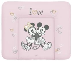 Ceba - Puha pelenkázó szőnyeg komódhoz 85x72 Disney Minnie & Mickey rózsaszínű
