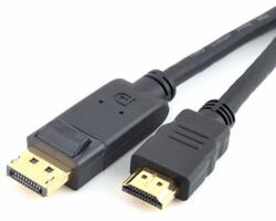 DeTech Кабел DeTech, от DisplayPort(м) към HDMI(м), 5m, черен (DF18275)