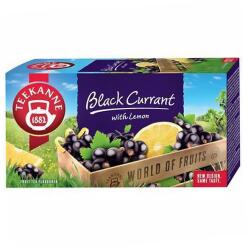 TEEKANNE Gyümölcstea TEEKANNE World of Fruits fekete ribizli és citrom 20 filter/doboz - pcx