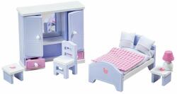 Tidlo Mobila dormitor din lemn violet-albastru deschis
