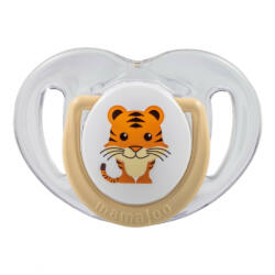 Mamajoo Ortodontikus cumi tárolódobozzal 6h+ - Bézs tigris - babylion