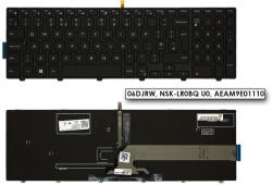 Dell Inspiron 3542, 3550, 5555, 5748 UK ANGOL háttér-világításos laptop billentyűzet (06DJRW, NSK-LR0BQ U0, AEAM9E01110)