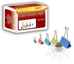  Binder csipesz 19mm színes 12 db/doboz - spidershop