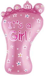 Balloons4party Balon folie mini figurina talpa roz fetita 21 x 44 cm