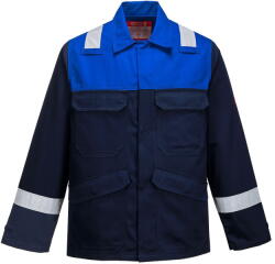 Portwest FR55 - Bizflame Plus kabát, tengerészkék/királykék (FR55NRRXL)