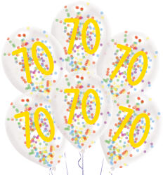 Amscan Baloane din latex cu confetti 70