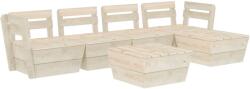 vidaXL Set mobilier din paleți, 6 piese, lemn molid tratat 3063718