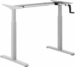 Fromm & Starck Állítható magasságú asztal keret - manuális - 70 kg - szürke (STAR_ATFE_36)