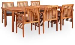 vidaXL Set mobilier de exterior cu perne 7 piese, lemn masiv de acacia (278905) - vidaxl