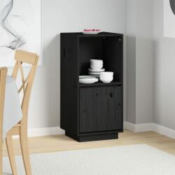 vidaXL Servantă, negru, 38x35x80 cm, lemn masiv de pin (814348) Comoda