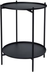 H&S Collection Masă laterală, negru, 50, 5 cm, metal CAT300680 (436151)