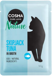 Cosma 6x50g Cosma Nature tasakos nedves macskatáp - Skipjack tonhal - zooplus - 5 090 Ft