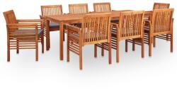 vidaXL Set mobilier de exterior cu perne 9 piese, lemn masiv de acacia (278906) - vidaxl