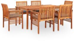 vidaXL Set mobilier de exterior cu perne 7 piese, lemn masiv de acacia (278904) - vidaxl