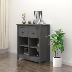 vidaXL Servantă, gri, 70x35x80 cm, lemn masiv de pin (813766) Comoda