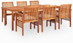 vidaXL Set mobilier de exterior cu perne 7 piese lemn masiv de acacia (278899) - vidaxl