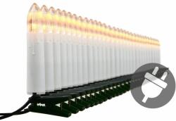 Nexos Gyertyák karácsonyfára 30 LED zöld kábel meleg fehér (XI11606)