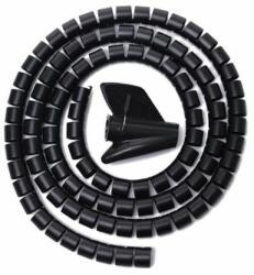 FixPremium - Kábelrendező - cső (16mm), 2M hosszú, fekete