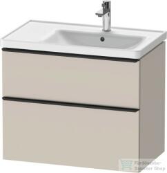 Duravit D-NEO 784x452 mm-es 2 fiókos függesztett szekrény 237080XXX mosdóhoz, Taupe Matt Decor DE435809191 (DE435809191)