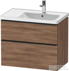 Duravit D-NEO 784x452 mm-es 2 fiókos függesztett szekrény 237080XXX mosdóhoz, Natural Walnut Decor DE435807979 (DE435807979)