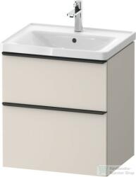 Duravit D-NEO 584x452 mm-es 2 fiókos függesztett szekrény 236760XXX mosdóhoz, Taupe Matt Decor DE4359091910000 (DE4359091910000)