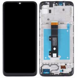 Motorola Moto E20 XT2155 előlap keret, lcd kijelző és érintőpanel fekete OEM, gyári felújított
