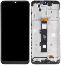 Motorola Moto G20 XT2128 előlap keret, lcd kijelző és érintőpanel fekete, gyári