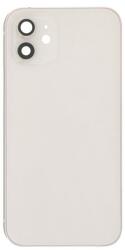 tel-szalk-1929693279 Apple iPhone 12 fehér Középső keret, hátlap, hátsó kamera lencse, oldalsó gombok SIM kártya tálca (tel-szalk-1929693279)