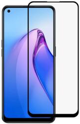 Temp-glass631274242 Oppo Reno8 Z 9D-teljes (teljes felület ragasztó) teljes lefedettséget biztosító karcálló, ütésálló kijelzővédő üvegfólia kerettel, tempered glass, törlőkendővel (Temp-glass63127424