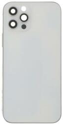 tel-szalk-1929693288 Apple iPhone 12 Pro fehér Középső keret, hátlap, hátsó kamera lencse, oldalsó gombok SIM kártya tálca (tel-szalk-1929693288)