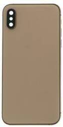 tel-szalk-1929693272 Apple iPhone XS arany Középső keret, hátlap, hátsó kamera lencse, oldalsó gombok SIM kártya tálca (tel-szalk-1929693272)