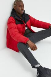 Solid rövid kabát férfi, piros, téli - piros M