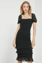 Abercrombie & Fitch ruha fekete, mini, testhezálló - fekete XS - answear - 29 990 Ft