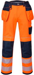 Portwest T501 - PW3 Hi-Vis Holster lengőzsebes nadrág, narancs/tengerészkék (T501ONR34)