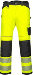 Portwest PW303 - PW3 Hi-Vis könnyű stretch nadrág, sárga/fekete (PW303YBR44)