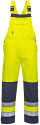 Portwest TX72 - Girona Hi-Vis mellesnadrág, sárga/tengerészkék (TX72YNRS)