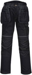 Portwest T602 - PW3 Holster Work lengőzsebes nadrág, fekete (T602BKR48) - munkavedelemzona