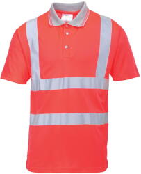 Portwest S477 - Jól láthatósági rövidujjú pólóing, piros (S477RERS)