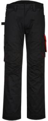 Portwest PW240 - PW2 Service nadrág, fekete/piros (PW240BDR42) - munkavedelemzona