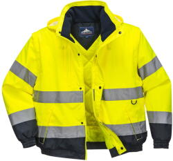 Portwest C468 - Hi-Vis 2 az 1-ben kabát, sárga (C468YER4XL) - munkavedelemzona