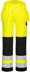 Portwest PW242 - PW2 Hi-Vis Holster nadrág, sárga/fekete (PW242YBR32) - munkavedelemzona