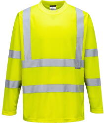 Portwest S178 - Hi-Vis hosszú ujjú póló, sárga (S178YERS) - munkavedelemzona